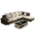 L Shep Sofa Set (coffee & Offwhite Color ).