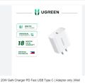 UGREEN 20W GaN Charger PD Fast USB Type C { Adeptor only }Wall Charger USB C PD3.0 QC3.0 Quick Charging For iPhone 14 pro Max 13 12 11.