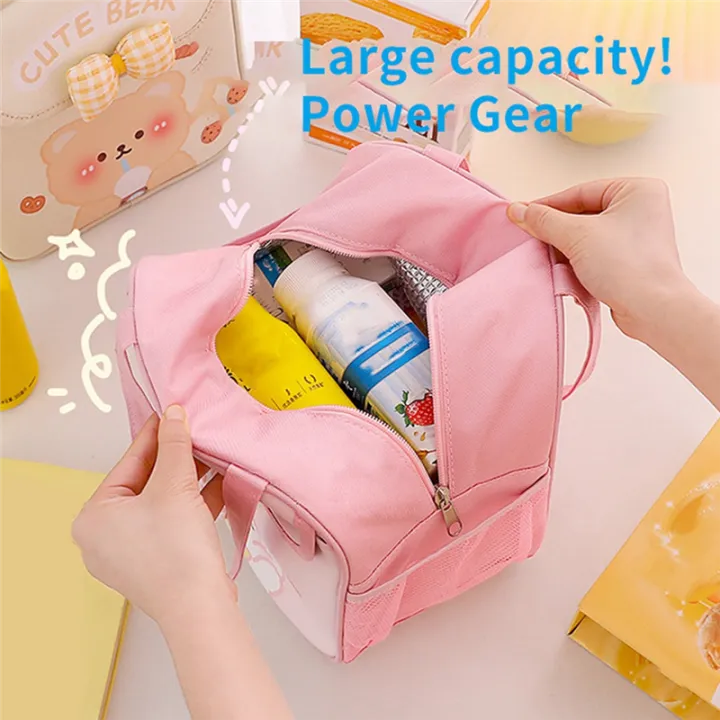 Kawaii%20Lunch%20Bag%20for%20Girls%20Cute%20Lunch%20Box%20Bag%20Insulated%20Bag%20Reusable%20Tote%20Bag%20for%20Hot%20or%20Cold%20Work%20Pink%20Easy%20to%20Use%20-%20Image%208
