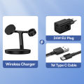 Baseus 3 in 1 20W Magnetic Wireless Charger Stand For Phone iPhone 15 14 Pro Airpods Apple Watch Fast Charging Station Holder. 