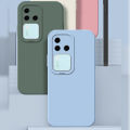 Tokifu For VIVO V30 Pro Casing Liquid Silicone Eco-friendly Phone Case Camera Lens All-inclusive Shockproof Cover Cases. 