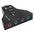 USB Sound Card Audio 3D Sound Card External Adapter. 