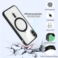 For Apple iPhone XS Max MagSafe Compatible Shockproof Transparent Slim Fit Wireless Charging supported Frosted Border Phone Back Case Mobile Cover. 