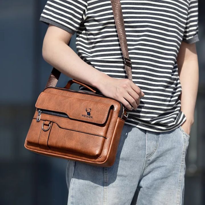 Weixier%20Men%20Shoulder%20Bag%20for%209.7%20Ipad%20Men%20PU%20Leather%20Flaps%20Men's%20Crossbody%20Bag%20Business%20Flap%20Male%20Solid%20Messenger%20Bag%20Travel%20Bag%20-%20Image%204
