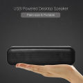 HK-5008 USB Powered Soundbar Desktop Speaker Wired Computer Sound Box for TV Desktop Laptop with 2 Subwoofers Music Player. 
