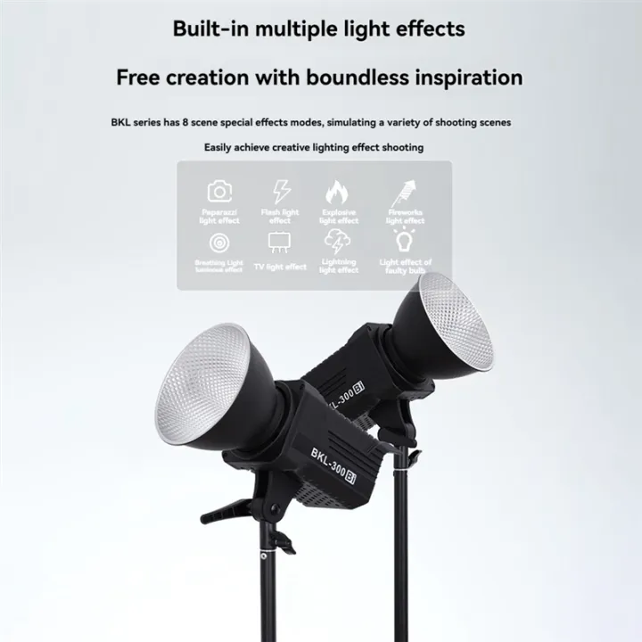 300W%20Bi%20LED%20Video%20Light,%20Continuous%20LED%20Lighting%20with%202.4G%20Wireless%20Remote%20for%20Portrait,%20Outdoor%20Photographic%20EU%20Plug%20-%20Image%202