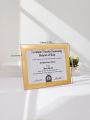 Diploma Frame 8.5x11 Certificate File Display Stand PVC Picture frame. 