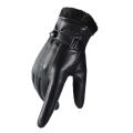 Winter Gloves Faux Leather Windproof Full Finger Outdoor Gloves. 