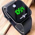 Nice quality Led watch for men rubber strap colour black. 
