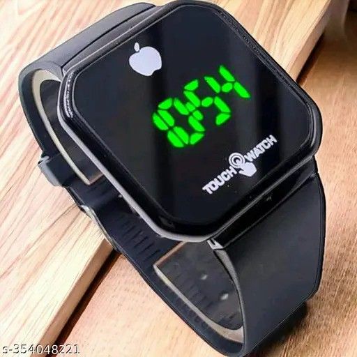 Nice quality Led watch for men rubber strap colour black