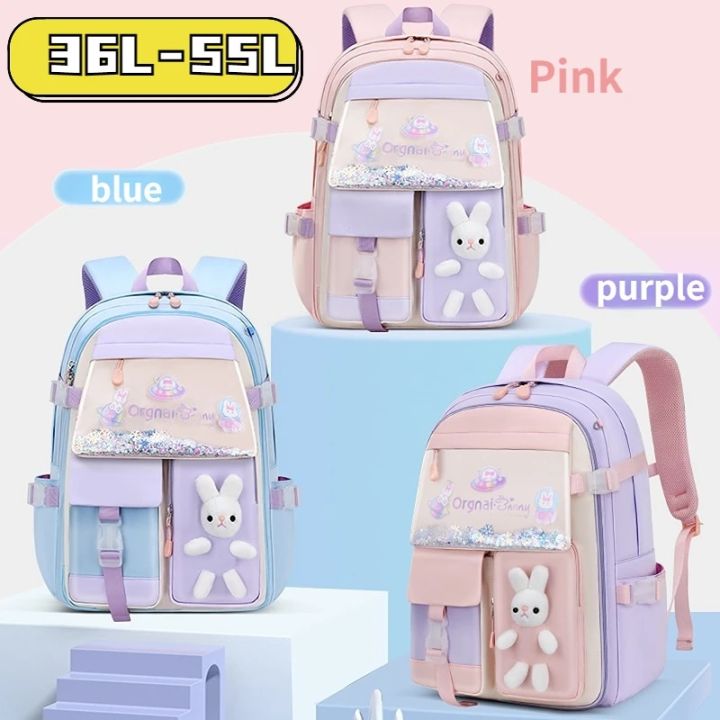 Korean School Bags Backpacks For Girls Student 7-14 Year Waterproof Multi Pockets Kawaii Mochila Backpacks For School Children