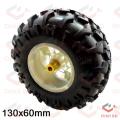 130mm Heavy Duty Robotics Wheels D130mm Plastic Smart Car Robotic Rubber Tier Wheel 130x60mm With Brass Copper 6mm 17mm Hex Shaft Coupling & Screws For Arduino UNO Smart Robot Car Wheel DIY.