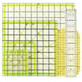 ARELENE 6 PCS Quilting Ruler Square Acrylic Quilting Ruler Fabric Cutting Ruler Transparent Marker Acrylic Ironing Ruler.
