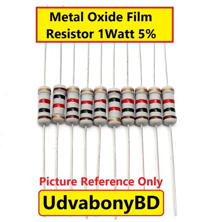 25Pcs-%20Resistor%201K%20Ohm%201W%205%25%20Metal%20Oxide%20Film%20Resistor%20High%20Quality%20-%20Image%204
