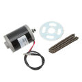 Electric Gear Motor Kit, Universal Electric Scooter Brushed Motor Kit 12V 120W for DIY Electric Bikes. 