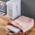 Portable A4 File Box Slim Document Organizer Case Transparent Plastic Box 12 x 9 Inch for Office Desk File Organizer Box. 