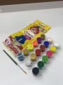 Rangeela Tempera Colors 18 Shades with Free Brush - (54 ML Packet).