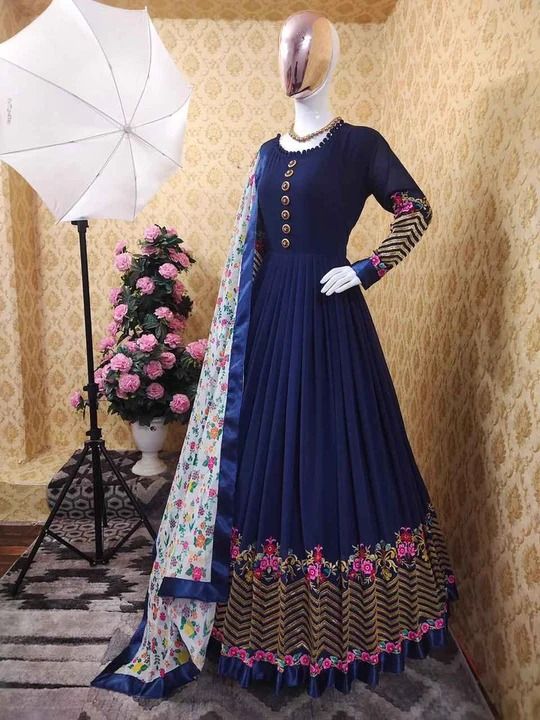 Semi-stitched%20Georgette%20Embroidered%20Party%20Dress-39%20-%20Image%206
