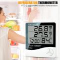 HTC 2 Digital LCD Temperature Meter Humidity Thermometer Hygrometer Home Weather Station Indoor Outdoor Probe Sensor with Alarm Clock HTC-2. 