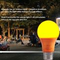 Bug Light Bulb Yellow LED Bulbs, Outdoor Porch Lights, Amber Bedroom Night Light Bulb A60 Bugs LED Bulbs, Warm LEDs Hallway Lighting Decorative Lamps,40W Equivalent E27 Edison Bulb(9W). 