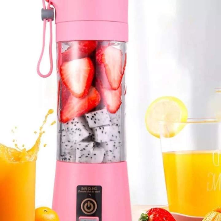 Portable Electric Blender 380ML Smart Home Fruit Juicer Machine Vegetable Juice Mixer USB Rechargeable Food Processor Cup