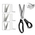 Sewing Scissors Stainless Steel Pinking Shears Comfort Grip Handled Professional Crafts Dressmaking Zig Zag Cut Scissors. 