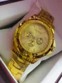 Analog Men'S Luxury Stainless Steel Watch For Men Golden - Watch For Men - Watch - Watch For Men - Watch - ঘড়ি - Watch For Men. 