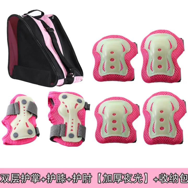 Glow-in-the-dark%20glow-in-the-dark%20protective%20gear%20for%20kids%20kids%20roller%20skating%20skating%20protector%20set%20for%20skateboard,%20knee%20pads,%20bicycles,%20balance%20bike%20helmets%20-%20Image%207