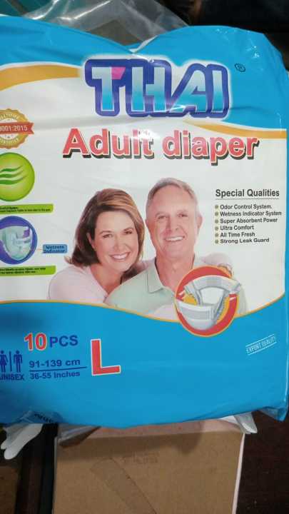 Thai Adult Diaper (Large) Belt - 10 Pcs | Daraz.com.bd