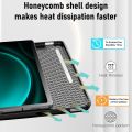 Robustrion Cover for Samsung Tab S9 FE Plus 12.4" Cover Case Flip Stand Back Case Cover [S Pen Holder] for Samsung Galaxy Tab S9 Plus/Tab S9+ Cover Tablet Cover with [Auto Sleep/Wake]-Black/Navy Blue. 