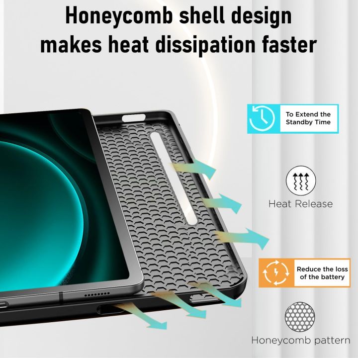 Robustrion%20Cover%20for%20Samsung%20Tab%20S9%20FE%20Plus%2012.4"%20Cover%20Case%20Flip%20Stand%20Back%20Case%20Cover%20%5BS%20Pen%20Holder%5D%20for%20Samsung%20Galaxy%20Tab%20S9%20Plus/Tab%20S9+%20Cover%20Tablet%20Cover%20with%20%5BAuto%20Sleep/Wake%5D-Black/Navy%20Blue%20-%20Image%206