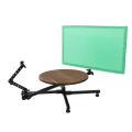 Rotating Camera Slider Camera Spin Platform Aluminum Alloy Wood 360 Degree Panoramic for Commercial Video. 