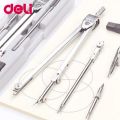 Deli Stainless Steel Multifunctional Drafting Drawing Compass/Lead Core Math Geometry Circles Tool Durable Supplies 8600/8601. 