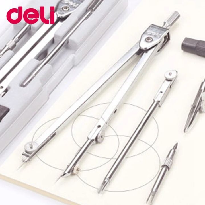 Deli%20Stainless%20Steel%20Multifunctional%20Drafting%20Drawing%20Compass/Lead%20Core%20Math%20Geometry%20Circles%20Tool%20Durable%20Supplies%208600/8601%20-%20Image%205