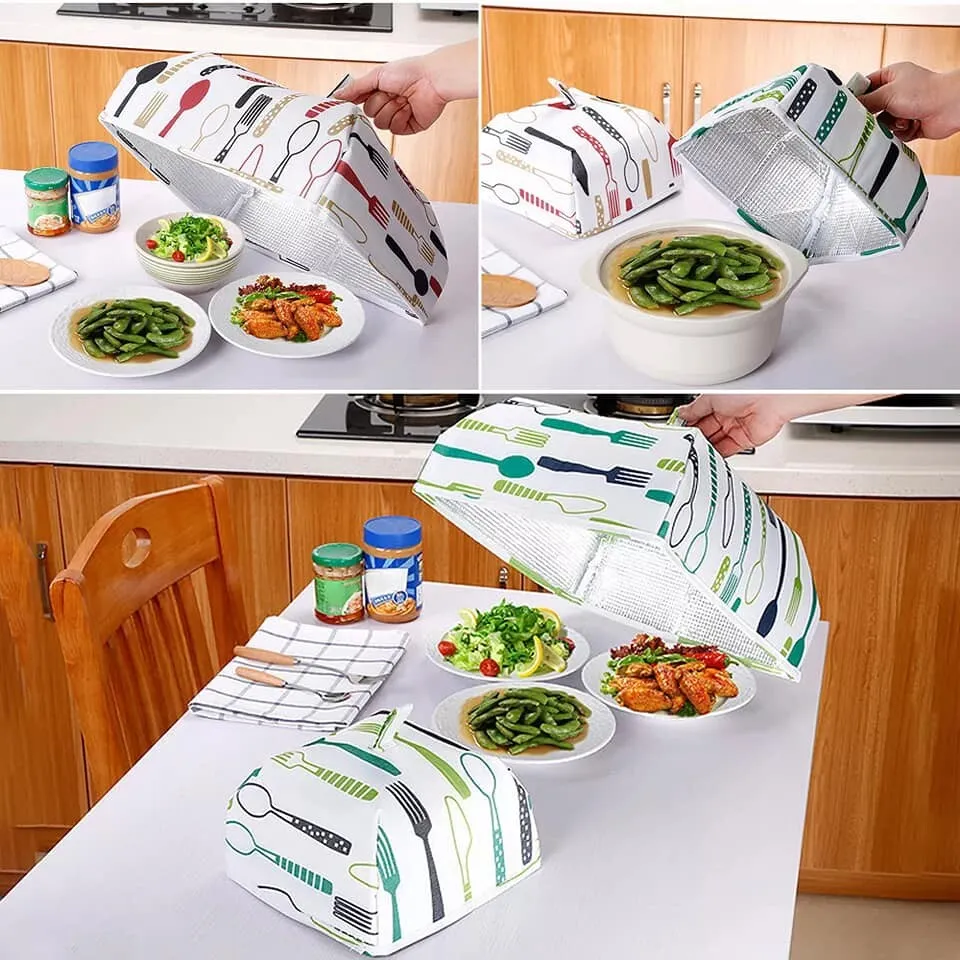 Foldable Food Covers Thermal Dishes Insulation Keeping Warml Food Dust  Cover Anti Fly Mosquito Aluminum Foil Food Cover: Buy Online at Best Prices  in Bangladesh | Daraz.com.bd
