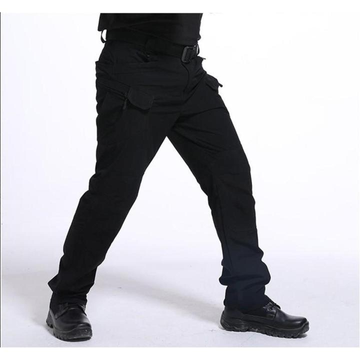 Men's Tactical Pants Multi Pocket Elastic Waist  Trousers Male Casual Cargo Pants Men Clothing Slim Fit 5XL Sweatpants