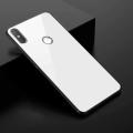 Realme C15 Glass Case Phone Back Cover - White.