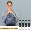 10 PCS Zipper Pull Replacement Double Opening Zipper Clip Theft Deterrent Multicolor Metal Detachable Metal Zipper Pulls Tab, 5 Colors.
