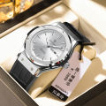 【Exclusive Discount】 POEDAGAR New Leather Casual Business Black Clock Men Luxury Watch Automatic Watches Mens Fashion Quartz Wristwatches.