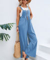 Women Solid Color Oversized Wide Leg Playsuit Summer Loose Plus Size Ladies Jumpsuits. 