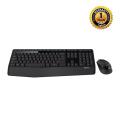 Logitech Wireless Gaming Combo of MK345 Keyboard and Mouse - Black.