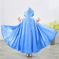 Winter Girls Velvet Princess Long Cloak Fancy Fairy Cinderella Belle Aurora Rapunzel Kids Floor Length Corduroy Hooded Cape. 