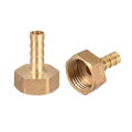 1/4"X 8mm Brass Reducing Female Hose Nipple. 