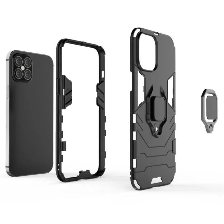 For%20Huawei%20Y8s%20Case%20Slim%20Heavy%20Duty%20Hardcase%20Camera%20Protection%20Back%20Cover%20with%20Ring%20Stand%20-%20Image%204