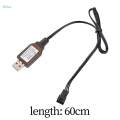 Battery USB Charger Cable 7.4V 3 Pin for RC Helicopters. 