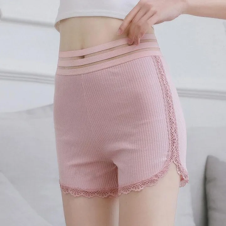 pants%20women's%20summer%20anti-walking%20plus%20size%20outside%20wearing%20safety%20pants,%20fat%20mm%20leggings,%20lace%20thin%20loose%20three-point%20shorts%20-%20Image%202