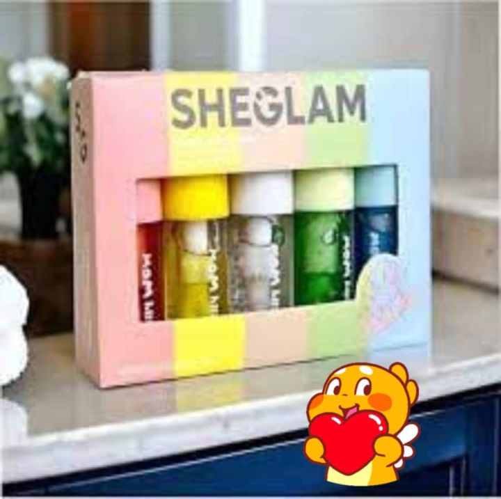 Sheglam Jelly Wow Hydrating Lip Oil Moisturizing Plumping Lip Gloss 5pcs Set