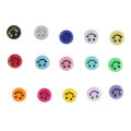 Smile Face Beads, Colorful Smile Beads Convex Design for Kids. 