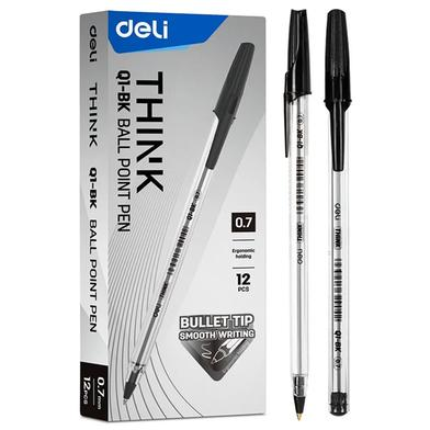 Deli%20EQ1-BK%20Ball%20Point%20Pen%20Black%20Ink%200.7mm%2012Pcs%20-%20Image%202