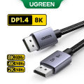 UGREEN DisplayPort Cable 1.4 DP to DP Cable Support 8K@60Hz Display Port Cable Cord for FreeSync G-Sync Video Card Monitor.